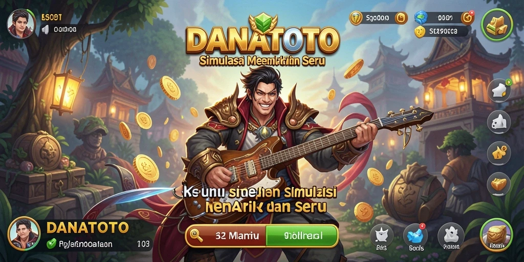 Screenshot gameplay DANATOTO yang menampilkan aksi simulasi seru.