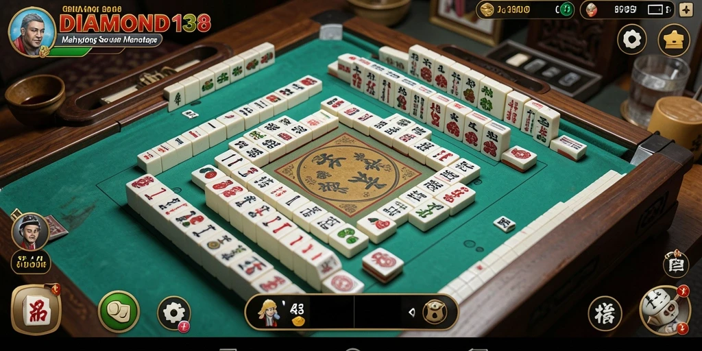 Tampilan menarik dari gameplay Mahjong DIAMOND138.